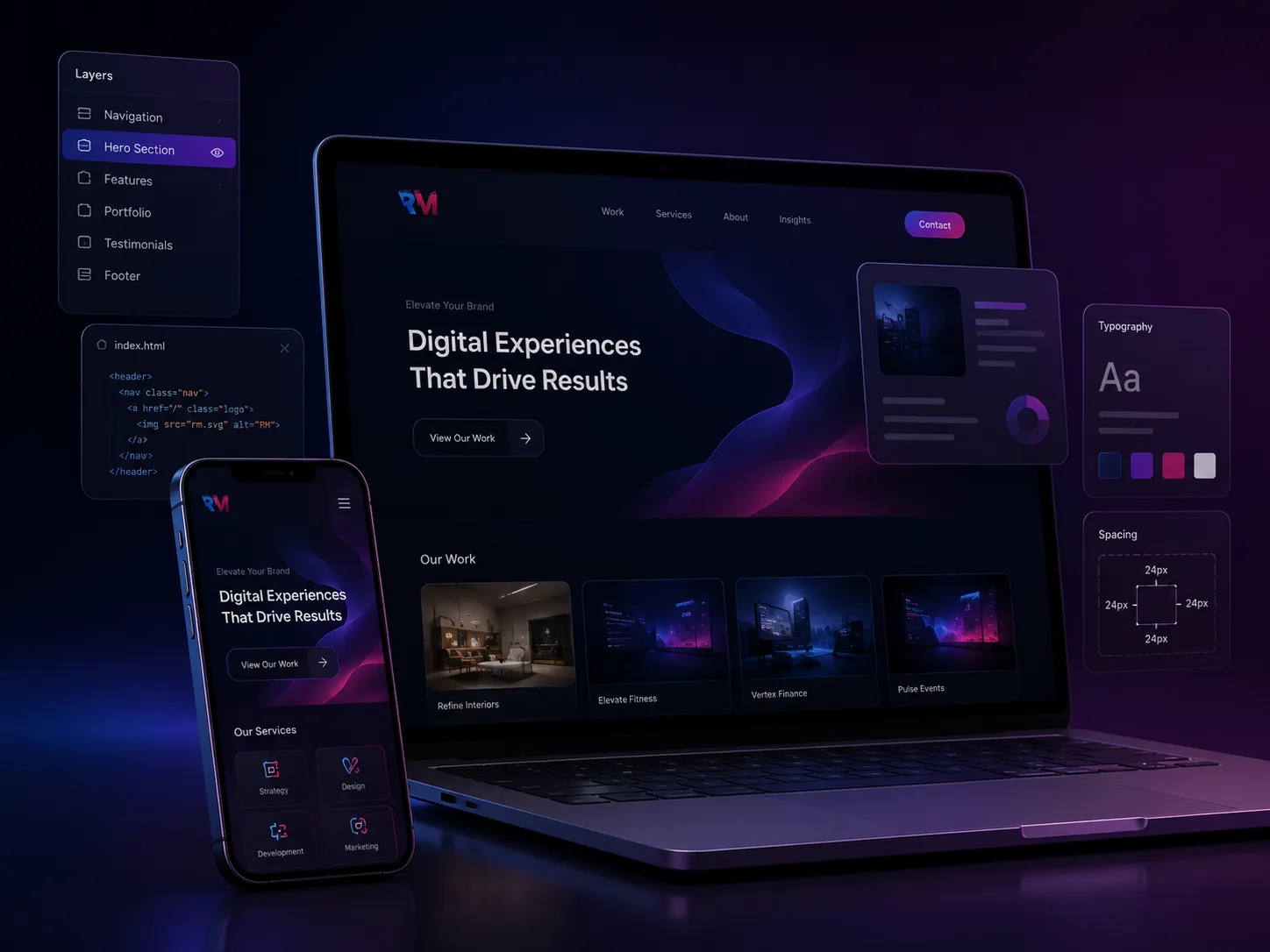 Website design and development service preview